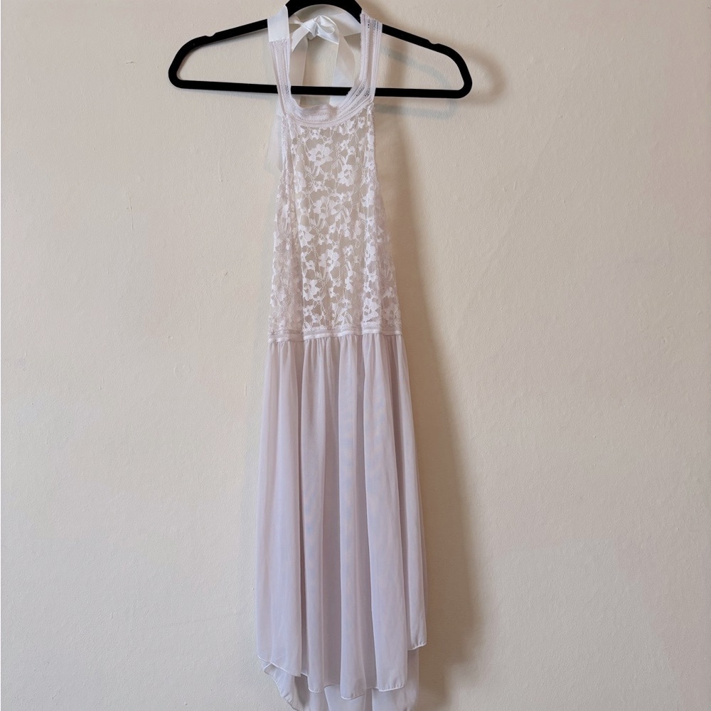 Sheer Cream/White Lace Chemise